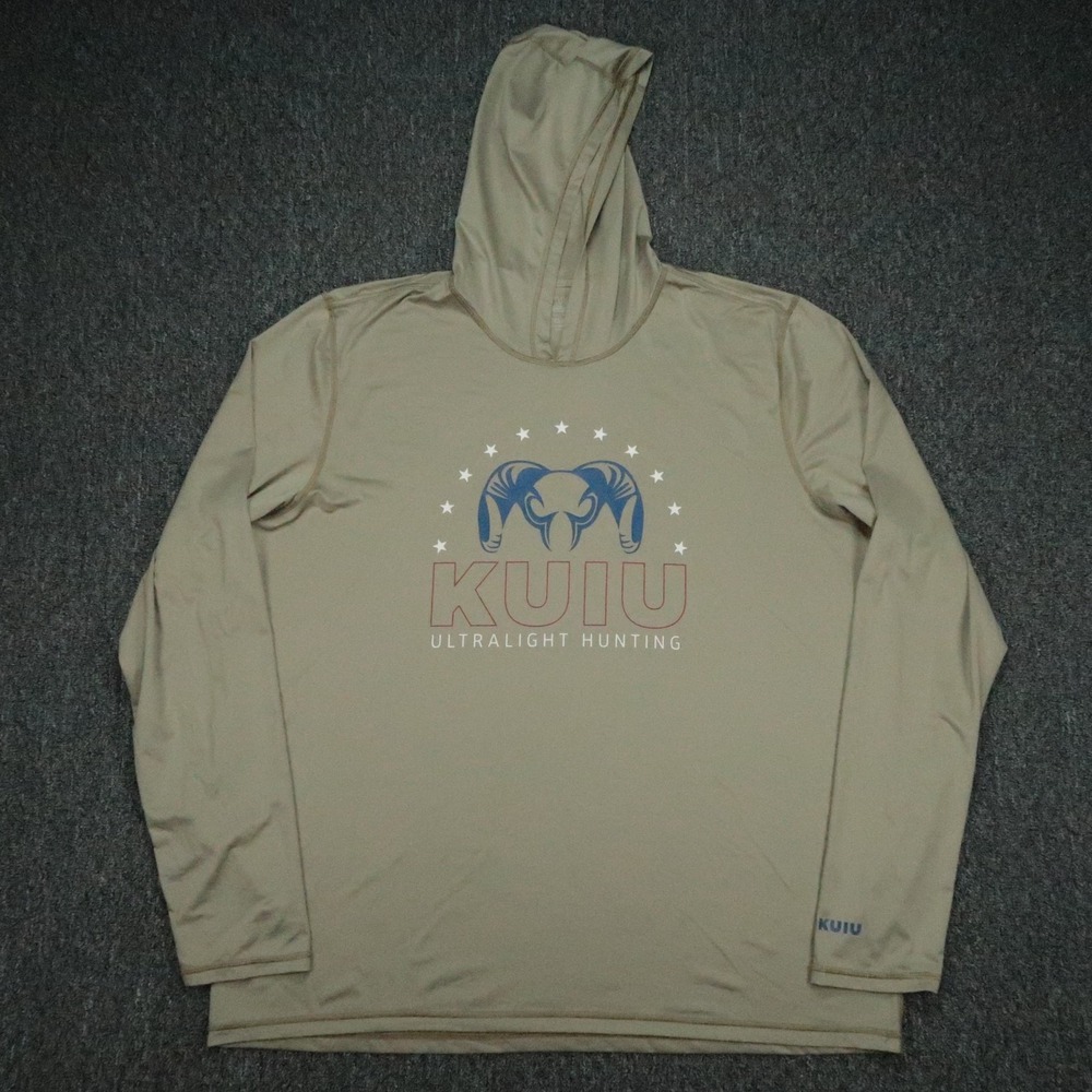 KUIU Hoodie Mens 3XL Green AP Tech Long Sleeve Hooded Performance Lightweight